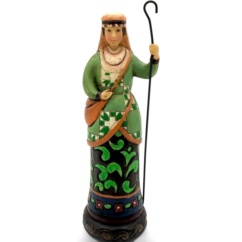 Jim Shore Star and Cross Shepherd Nativity Figurine 2009 Heartwood Creek